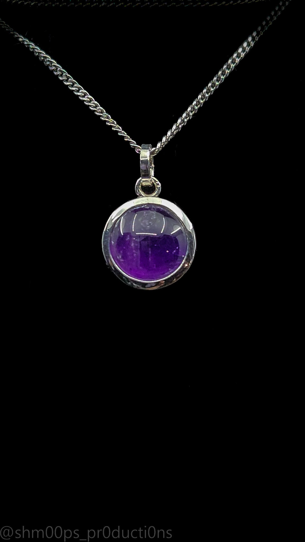 Sterling Silver Amethyst Pendant