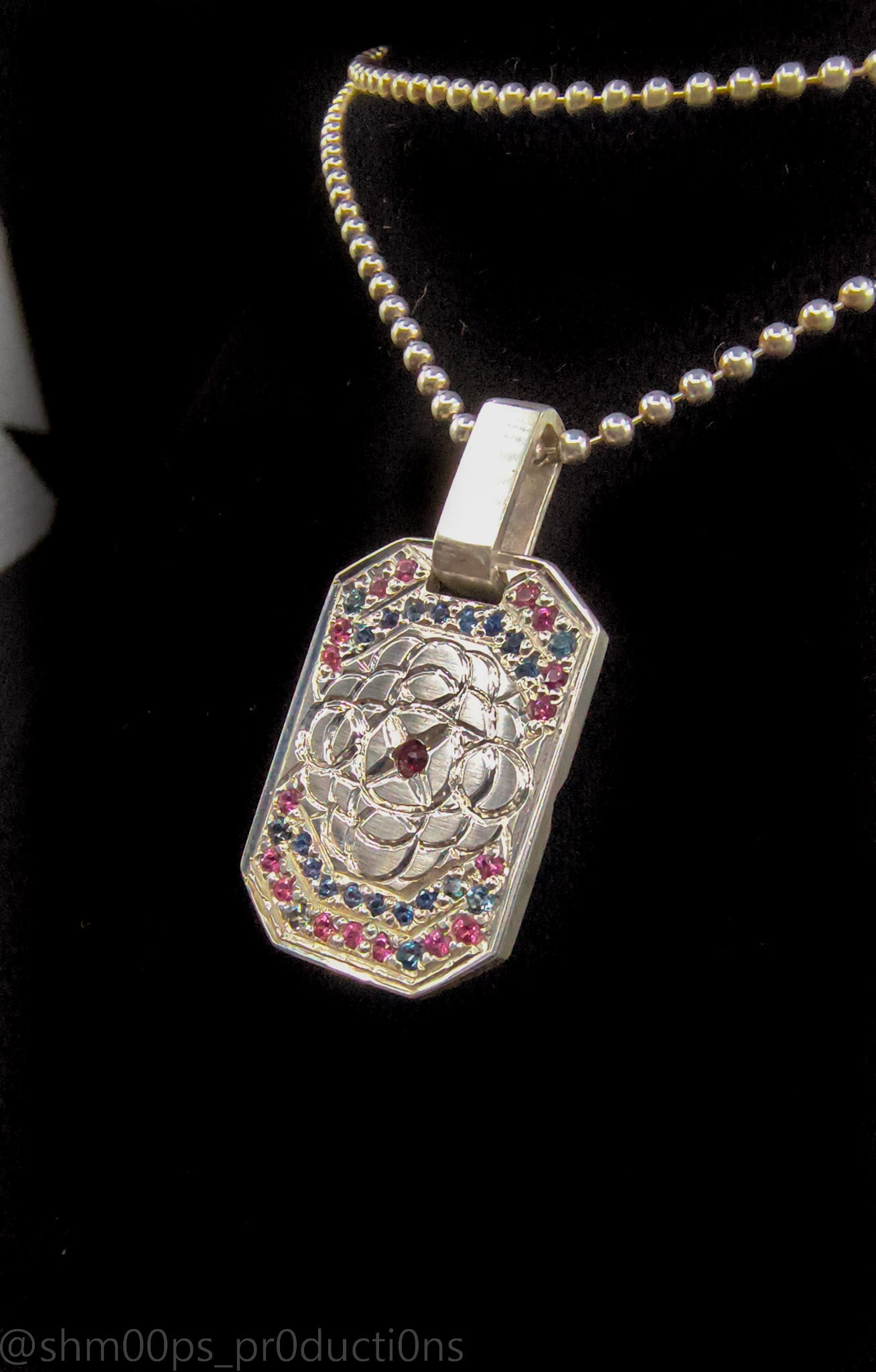 Hand Engraved Custom Tag Pendant