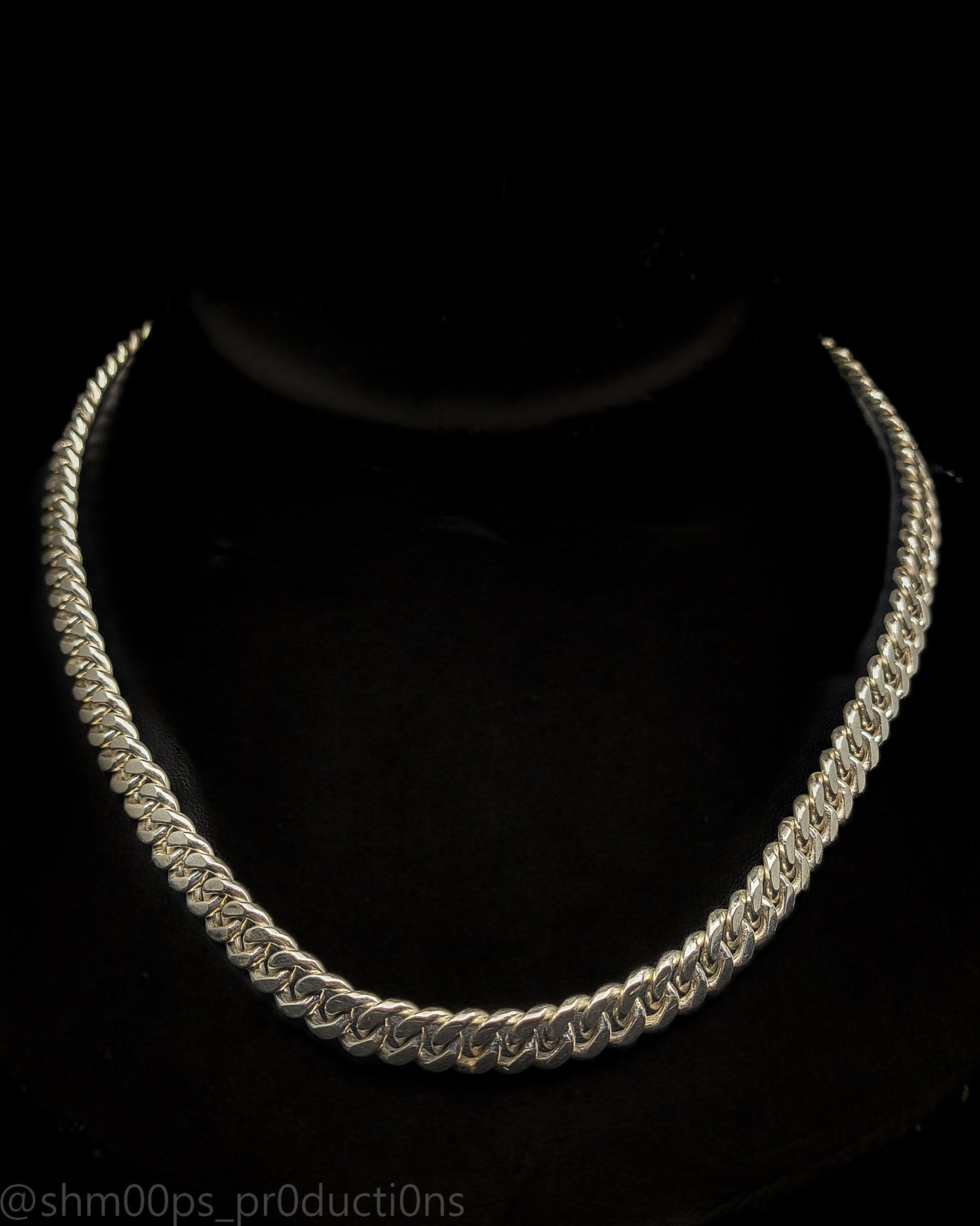 21" 9mm wide Sterling Silver Miami Cuban
