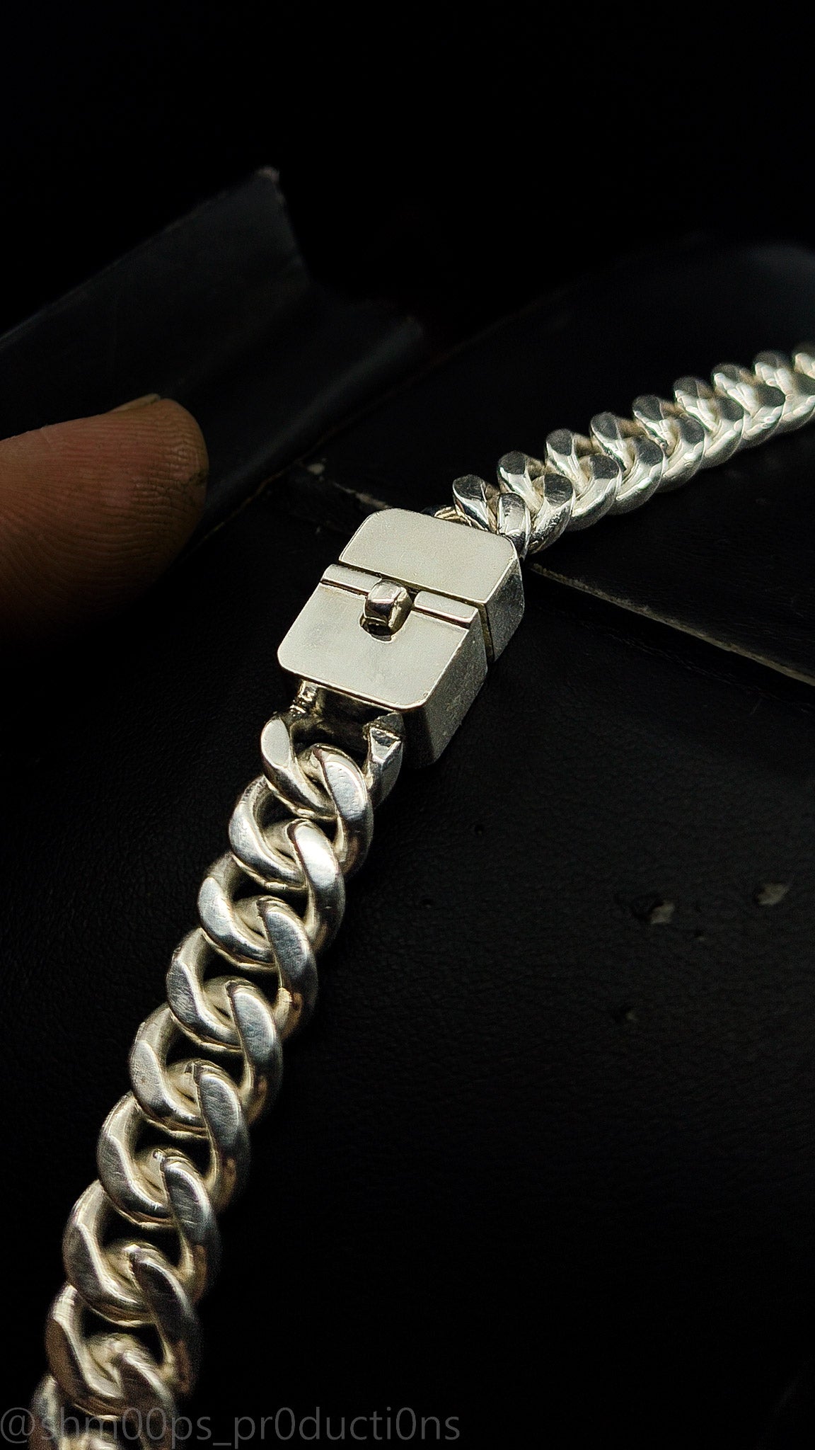 21" 9mm wide Sterling Silver Miami Cuban