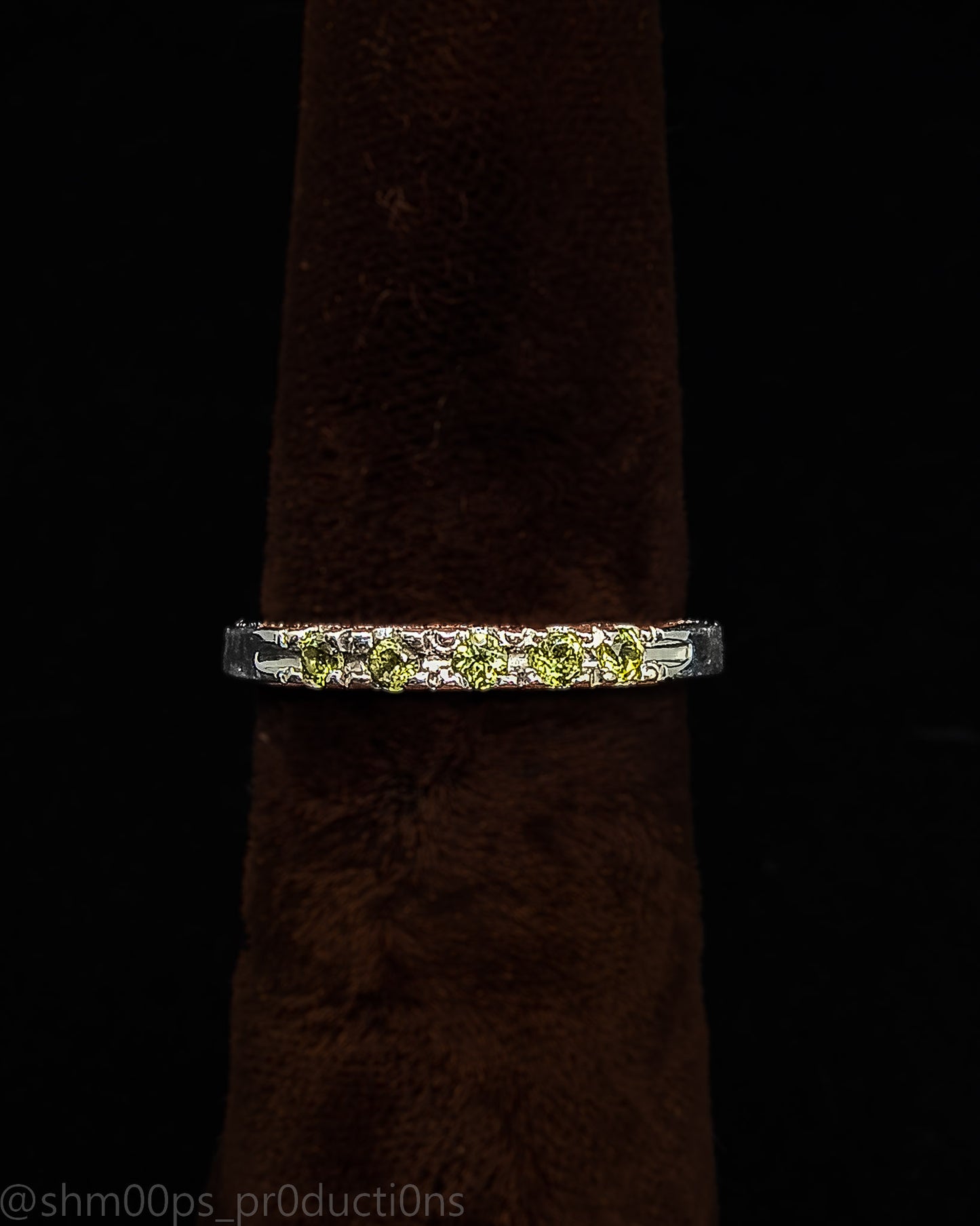 Sterling Silver Peridot Stackable