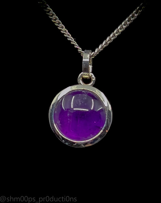 Sterling Silver Amethyst Pendant