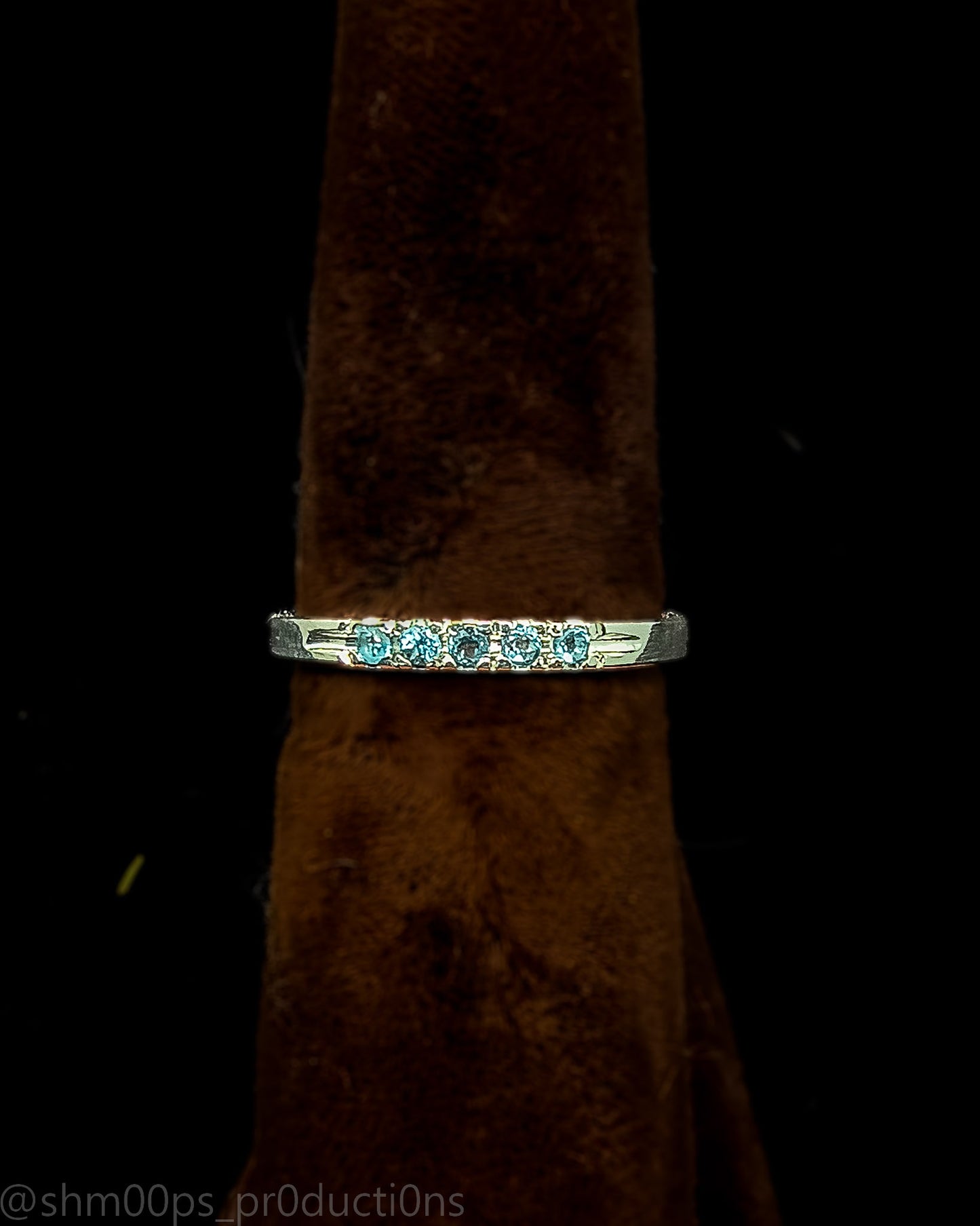 Blue Topaz Stackable Ring